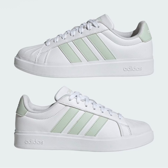 adidas Shoes - Adidas Streettalk White and light Green Sneakers women’s 9.5 Men’s 8.5